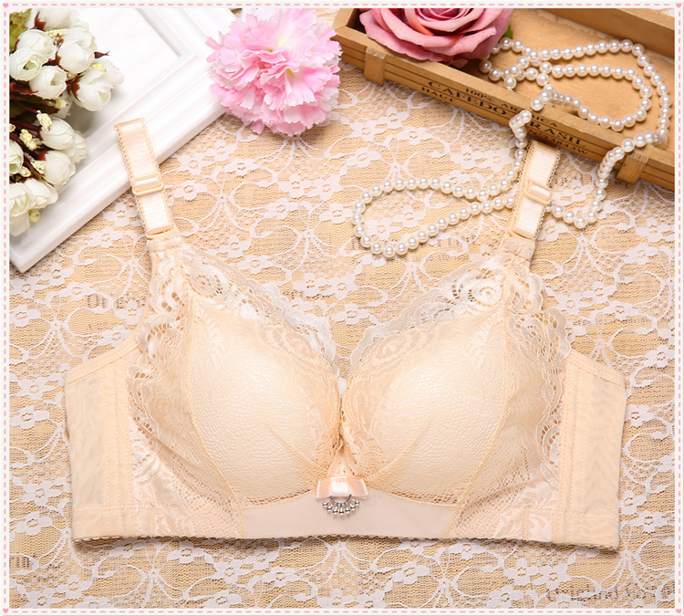 Nhà máy trực tiếp sexy ren không có vòng thép áo ngực trên các bộ sưu tập của các loại sữa thứ hai điều chỉnh thu thập áo ngực đồ lót của phụ nữ mỏng