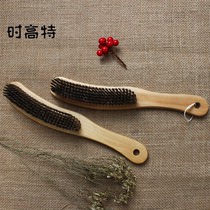 Household solid wood short-bristle brush sofa cleaning short-bristle brush wool Nizi coat Dali wooden brush