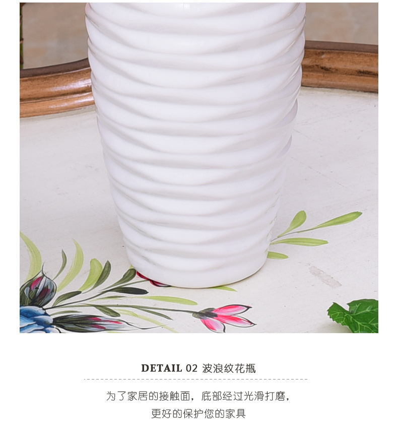 I and contracted ceramic vase furnishing articles home sitting room tea table table flower arranging big vase dried flowers Nordic adornment