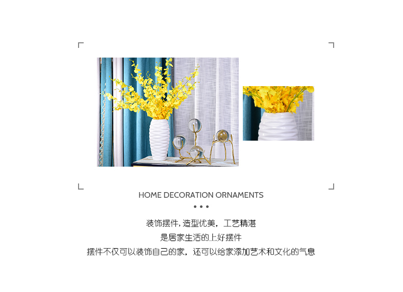 I and contracted ceramic vase furnishing articles home sitting room tea table table flower arranging big vase dried flowers Nordic adornment