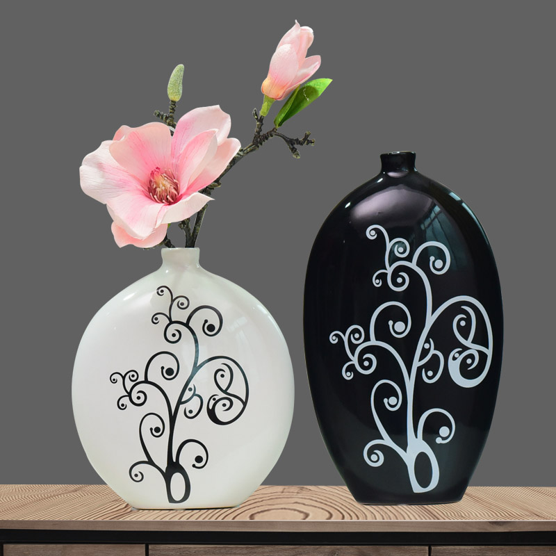 I and contracted ceramic vase furnishing articles home living room TV cabinet mesa dried flower flower vase decoration decoration