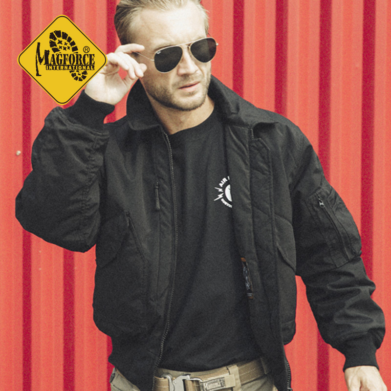 MAGFORCE McGhoss 45p flight jacket cotton jacket C1103 camera motorcycle jacket with multiple pockets