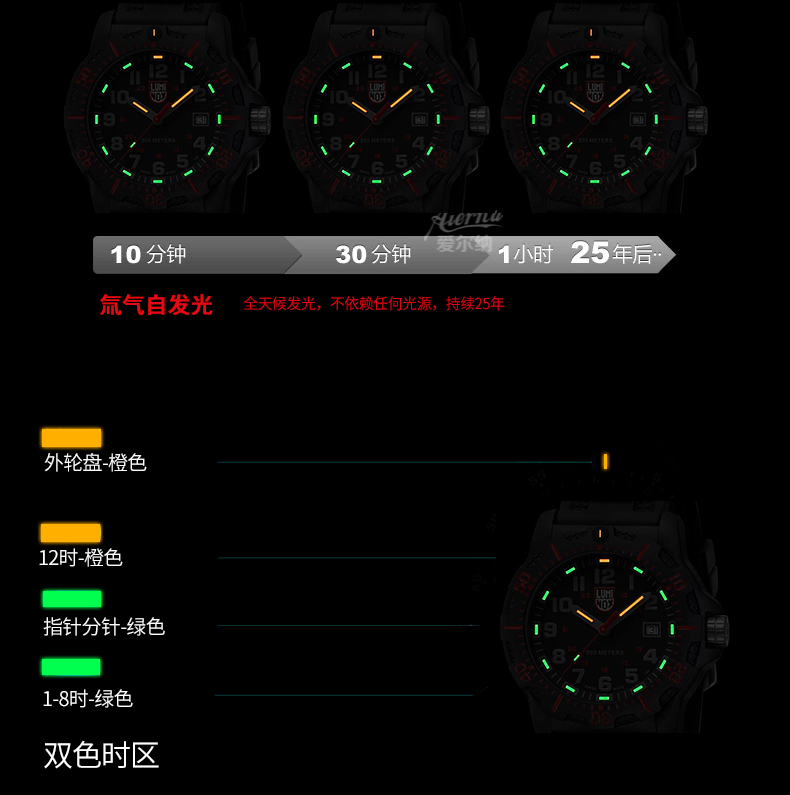 Đồng hồ luminox Thụy Sĩ 8881 Lei Meinuo đồng hồ quân đội đặc biệt lực lượng đồng hồ nam 8882 đồng hồ chống nước ngoài trời 8895 - Giao tiếp / Điều hướng / Đồng hồ ngoài trời đồng hồ automatic