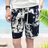 Летние тонкие шорты, пляжные мужские штаны, быстросохнущие повседневные брюки