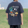 Американская хлопковая футболка oversize high street из хлопка с короткими рукавами, мужская летняя новая свободная футболка бренда tide, топ с короткими рукавами для мальчиков mini 3