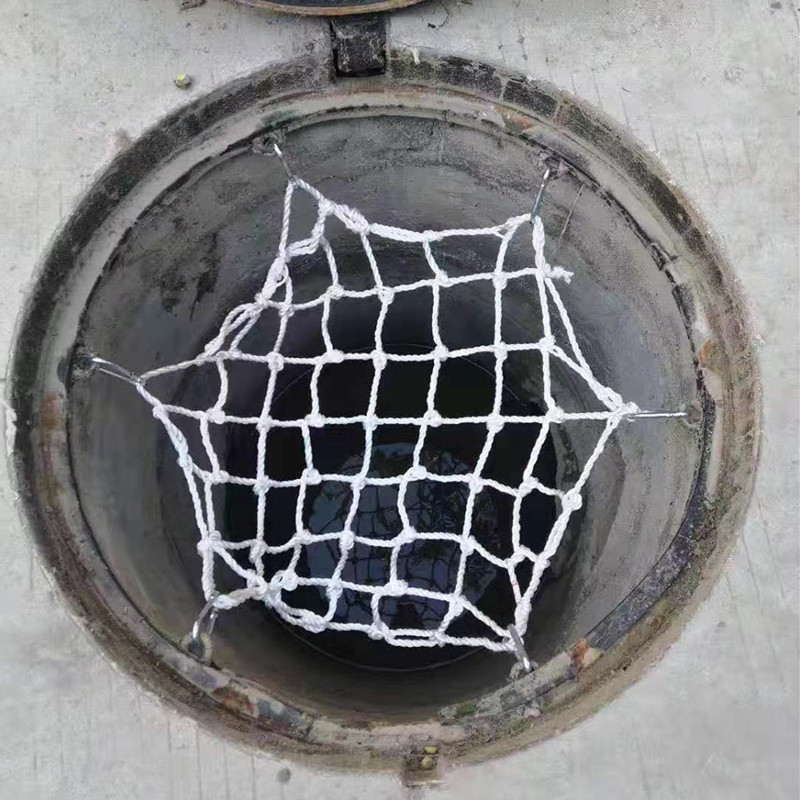Well-cover round anti-fall net sewage downhole aqueduct cellar well shadings underground check well safety protective net