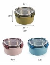 Food grade 304 lunch box stainless steel office worker student style penguin instant noodle bowl dormitory cute blue cartoon