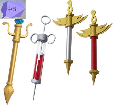 Spot First Physician cos Cos props Incandescent Light Angel To Shake Syringe Children Pen Arms Character Game