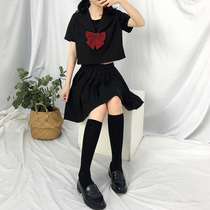 Noli black without this jk uniform skirt summer dress bad girl selarman uniform Orthodox basic Kansai flap set spot