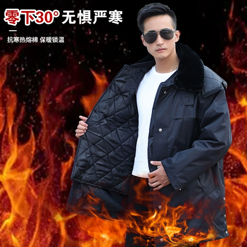 Пальто, длинный пуховик для работы, куртка, средней длины, увеличенная толщина