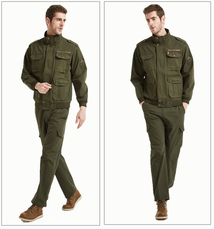Quần áo bảo hộ lao động nam cotton quần áo bảo vệ mùa thu và mùa đông dày thợ hàn mặc mặc chống cháy chống cháy bỏng dụng cụ tùy chỉnh đồ bộ pijama