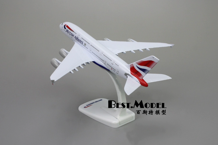 Máy bay mô phỏng hàng không A380 của Anh Model 787 Bộ sưu tập kỷ niệm tốt nghiệp 18cm Trang trí tĩnh hợp kim rắn đồ chơi cho bé 1 tuổi