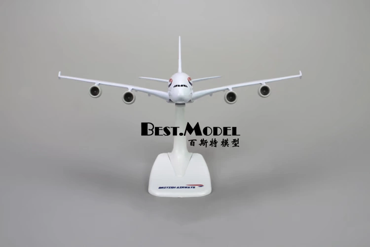 Máy bay mô phỏng hàng không A380 của Anh Model 787 Bộ sưu tập kỷ niệm tốt nghiệp 18cm Trang trí tĩnh hợp kim rắn đồ chơi cho bé 1 tuổi