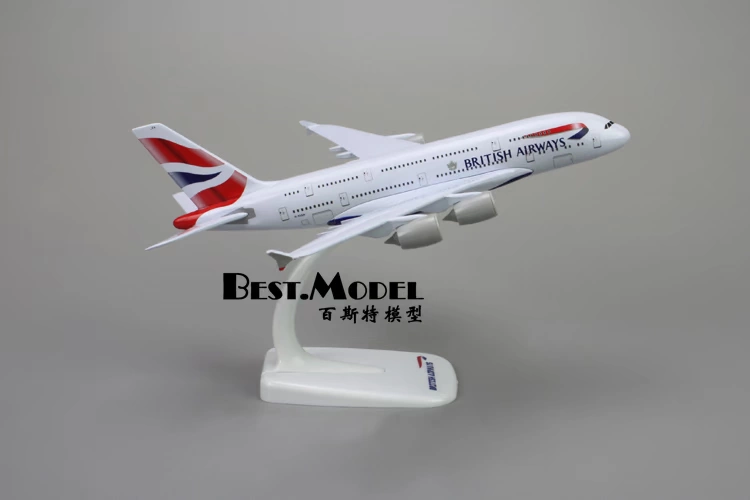 Máy bay mô phỏng hàng không A380 của Anh Model 787 Bộ sưu tập kỷ niệm tốt nghiệp 18cm Trang trí tĩnh hợp kim rắn đồ chơi cho bé 1 tuổi