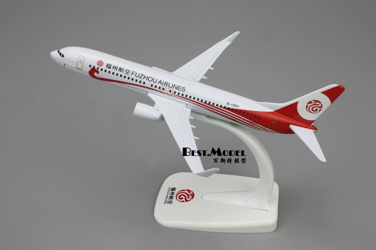 Fuzhou Airlines máy bay chở khách nội địa mô hình máy bay rắn 737-800 Fuhang đồ trang trí tĩnh dạy mô phỏng hợp kim mô hình kiến trúc