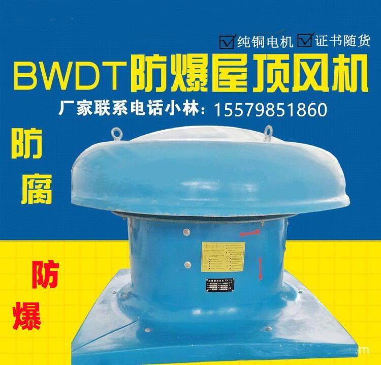 BWDT-1-8# Roof Fan Explosion Protective Anti-corrosion FRP Fan High Power 4KW Mushroom Fan Exhaust Fan