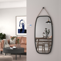 Dress up mirror hanging wall Home Fitting Mirrors Stick Wall Hanging Fitness Photo Netting Red Ins Hanging Glasses Bedroom Full Body Mirror