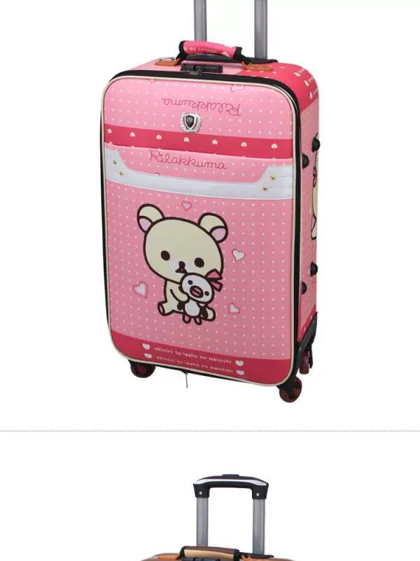 Mới bánh xe hành lý phổ quát 20/24 inch xe đẩy trường hợp vali vali vận chuyển mật khẩu hộp da nam và nữ