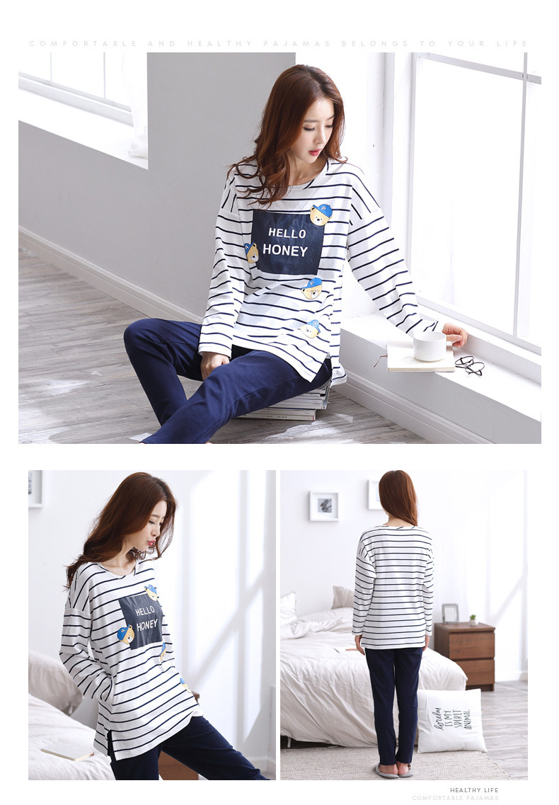 Pyjama mixte en Coton à manches longues - Ref 3006112 Image 15