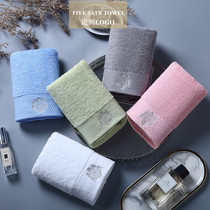Custom printed logo Hotel small towel cotton square towel wash face home soft water absorption is not easy to lose hair