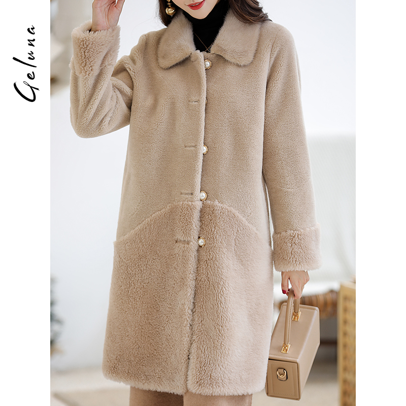 Cừu cắt nhung phụ nữ áo khoác mùa đông 2019 mặc mới của Hàn Quốc phiên bản của hạt lông tổng hợp một chiếc áo khoác lông nữ trung dài