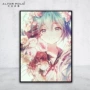 5D anime Nhật Bản Hatsune Miku sơn kim cương chéo khâu vuông kim cương dán đầy đủ độ nét cao vận chuyển in - Công cụ & phụ kiện Cross-stitch tranh thêu chữ thập hoa sen trắng