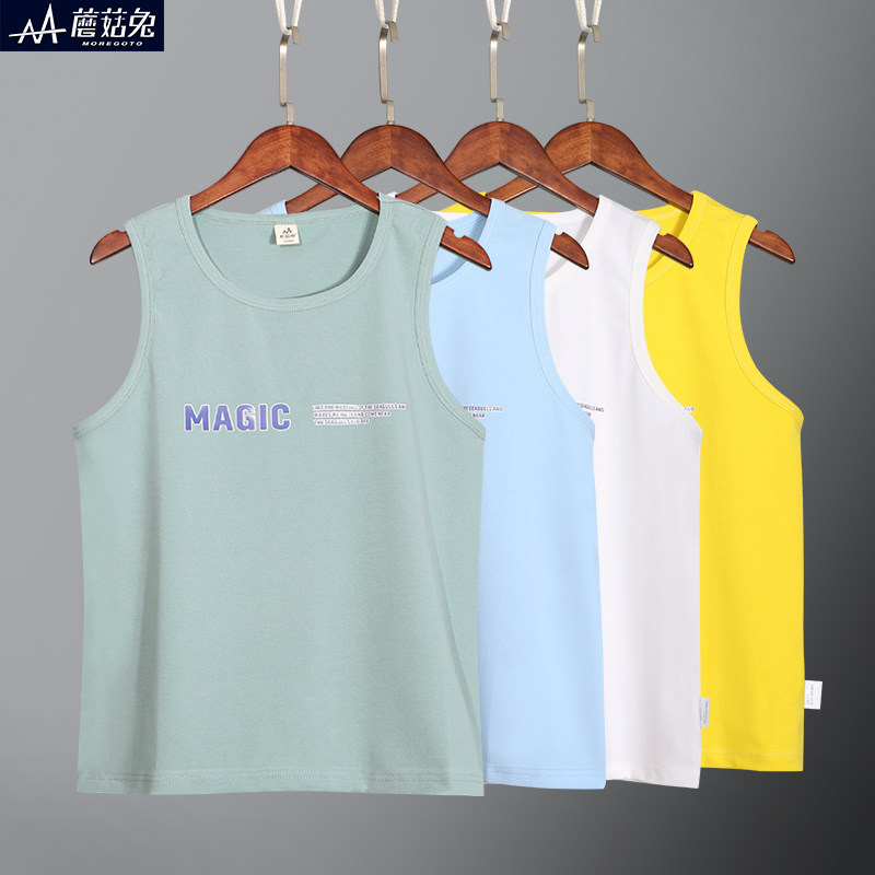 Fat boy vest inside wearing beating bottom sleeveless thread cotton CUHK child child work note vest loose plus hypertrophy boy-Taobao