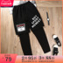 Chàng trai giả hai quần trong cậu bé lớn chạy sweatpants trẻ em trai béo bông lỏng lẻo street dance quần áo quần. 