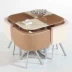 Bàn ăn kính bàn ghế ăn bàn ăn + ghế ăn bàn ghế kính bàn ăn da ghế ăn da OSL-01 kệ để tivi Bộ đồ nội thất