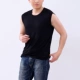 Áo vest thể thao cỡ lớn thể thao nam rộng rãi cộng với phân bón để tăng độ co giãn của áo thun cotton không tay. - Áo vest cotton áo khoác nam thu đông
