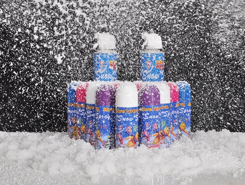 White Flying Snow Snow Spray Landing the Gala Night Live Spray Snowflake props emulate the snow foam Stage-Taobao