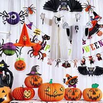 Training course organization Halloween decoration pull flag pendant package atmosphere restaurant shop activity ceiling skull spider