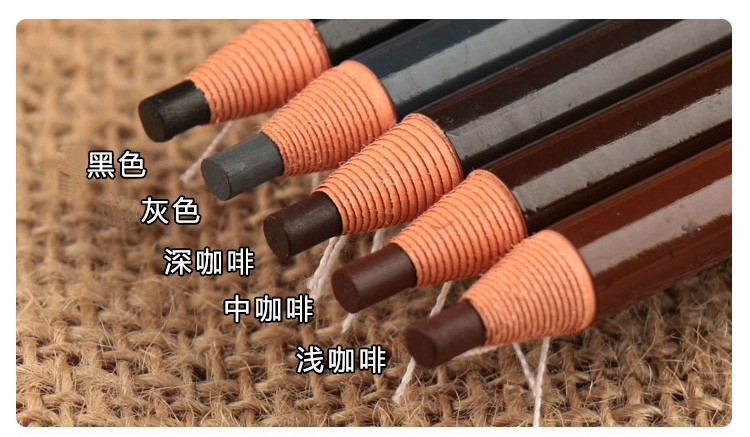 Hengsi 1818 kéo bột bút chì lông mày không thấm nước và mồ hôi không đánh dấu tự nhiên lâu dài bóc tách mạng lưới từ đỏ bắt đầu - Bút chì lông mày / Bột / Stick chì kẻ mày innisfree