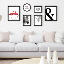 Nordic Wind Living Room Decoration Painting Sofa Background Wall Face Bedroom Hanging Picture Composition Wall Painting Modern Minima Wall Painting