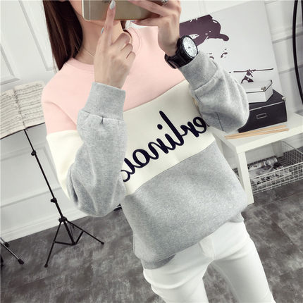 冬装ins超火的上衣服百搭加绒加厚卫衣2018新