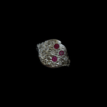 Vintage ruby ring without engraving