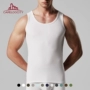 Kailan City Men Vest cotton Slim Fit Skin Fitness Stretch Stretch thoáng khí Mùa hè trắng thủy triều áo lông vũ