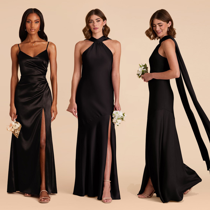Black Elegant Evening Dress for Annual Meeting, New Long Style Evening Host Emcee Ceremonial Attire for Women