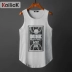 Áo vest nam mùa hè không tay áo thun nam Hàn Quốc xu hướng vest giản dị bóng rổ tập thể dục cotton lỏng - Áo vest cotton khoác vest nữ Áo vest cotton
