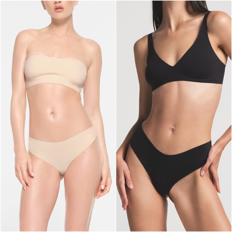 Luxurious Genuine Skims Kardashian Underwear, Sexy Half-Pack Briefs, Seamless High-Elastic Breathable Thong Underwear