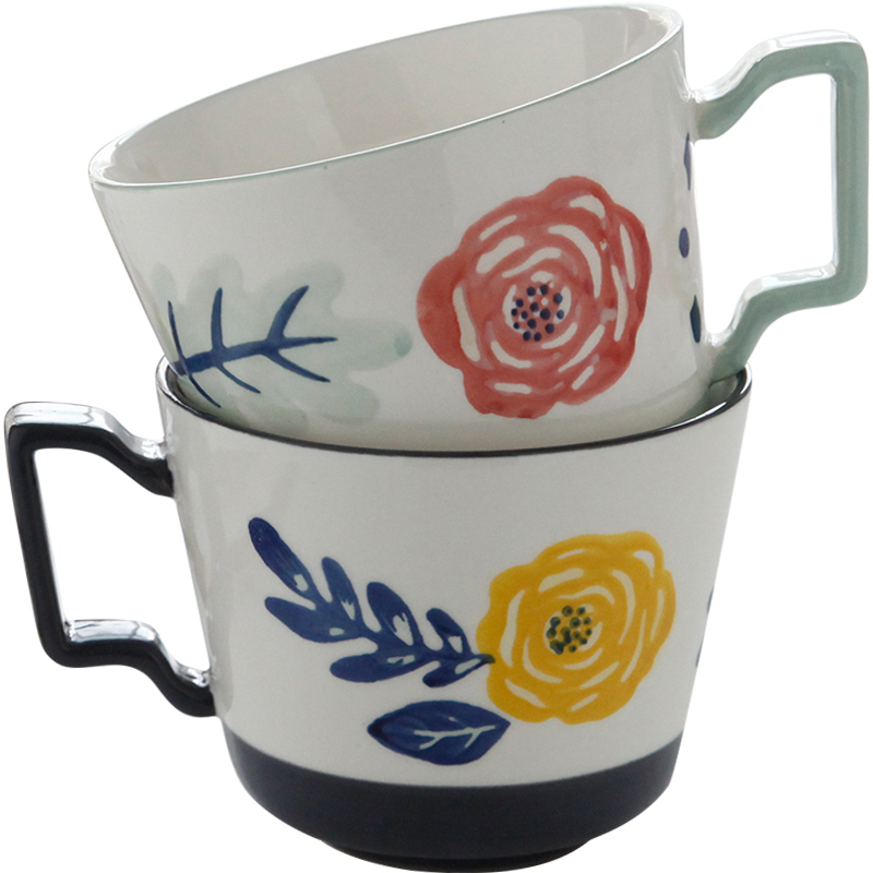 Northern wind cup creative move trend ceramic cups of coffee mugs and lovely home getting a cup of milk breakfast