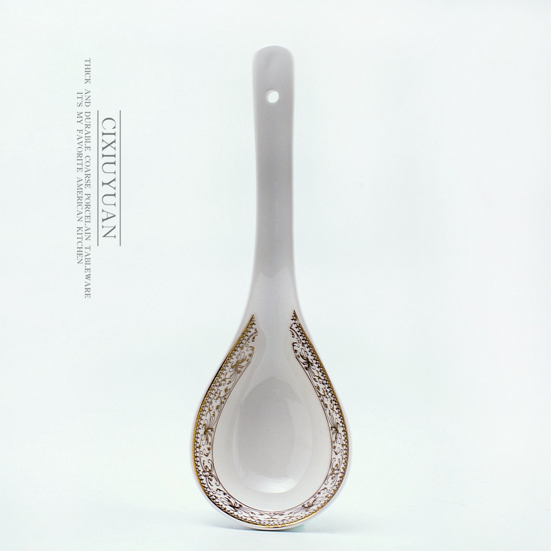 Sheng 's spoon, spoon stir long - handled spoon run ipads China big spoon, spoon, run ceramic tableware