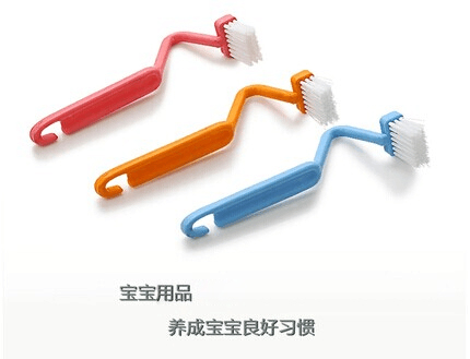 S-shaped toilet brush soft brush toilet brush curved brush toilet clear side dead angle cleaning brush