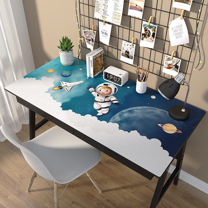 Study Desk Cushion Student Desk Cushion Children Cartoon Leather Table Cushion Writing Desk Anti Slip Pvc Mat Waterproof Table Cloth 