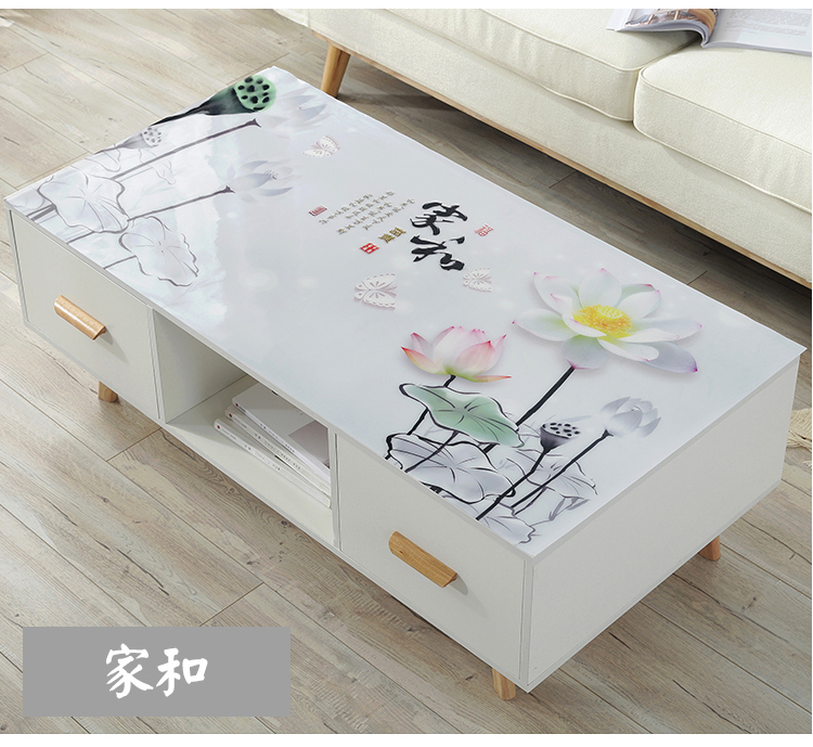 Bàn cà phê mềm bằng thủy tinh mat không thấm nước chống cặn dầu không dùng một lần Bàn nhựa PVC Bắc Âu in gió bàn hình chữ nhật vải - Khăn trải bàn khăn trải bàn hội nghị
