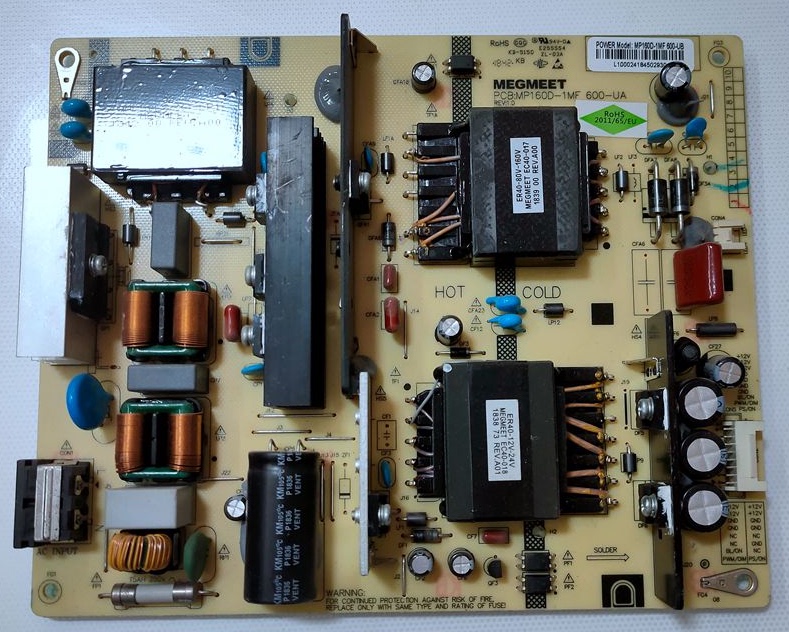 ~Original Changhong 58Dp600 58A5U 58D2P Power Board Mp160D-1Mf 600-Ua