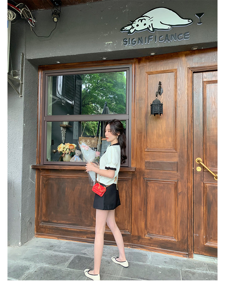 Giày búp bê nữ mũi vuông cổ nông đế bệt mềm, thắt nơ dịu dàng, chất liệu da cừu — Màu trà sữa, hàng có sẵn, Màu trắng sữa, hàng có sẵn, Màu xanh sữa, hàng có sẵn chi tiết 71