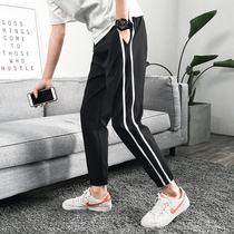 Pants mens spring casual pants Korean version trendy sports pants 90% Pants Tide Cards Easy tooling Long pants Ins
