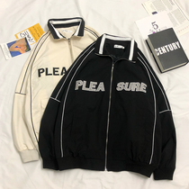 Floss coat womens spring and autumn Korean version of loose students Harajuku bf harbor style retro Joker baseball suit ins tide