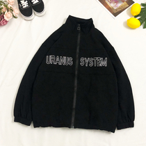 Jacket coat womens spring and autumn Korean version of loose students bf Harajuku style hip hop thin Joker baseball uniform ins tide